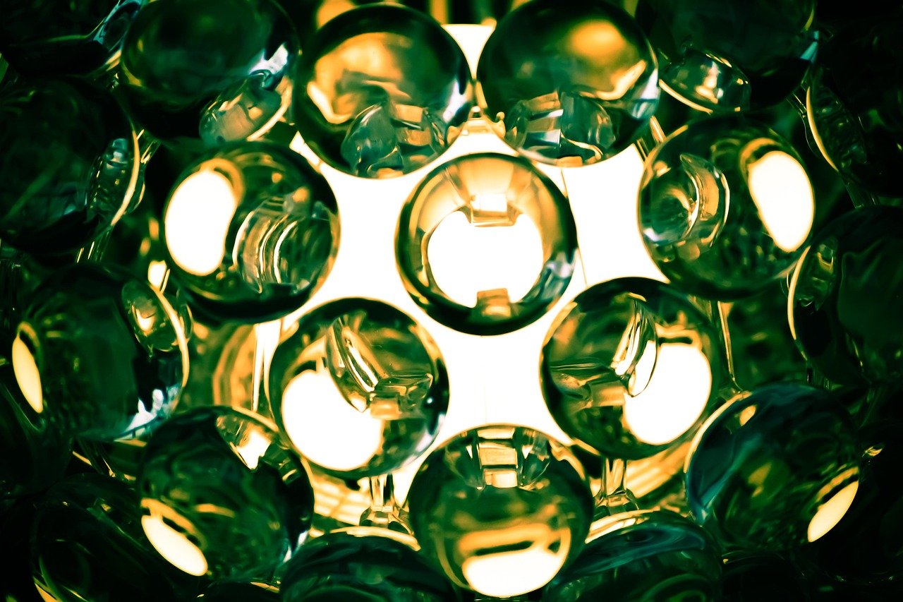 light, object, lamp, glass sculpture, transparent, glass, art, bright, green